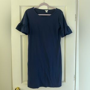 J Crew ruffle sleeve dress
